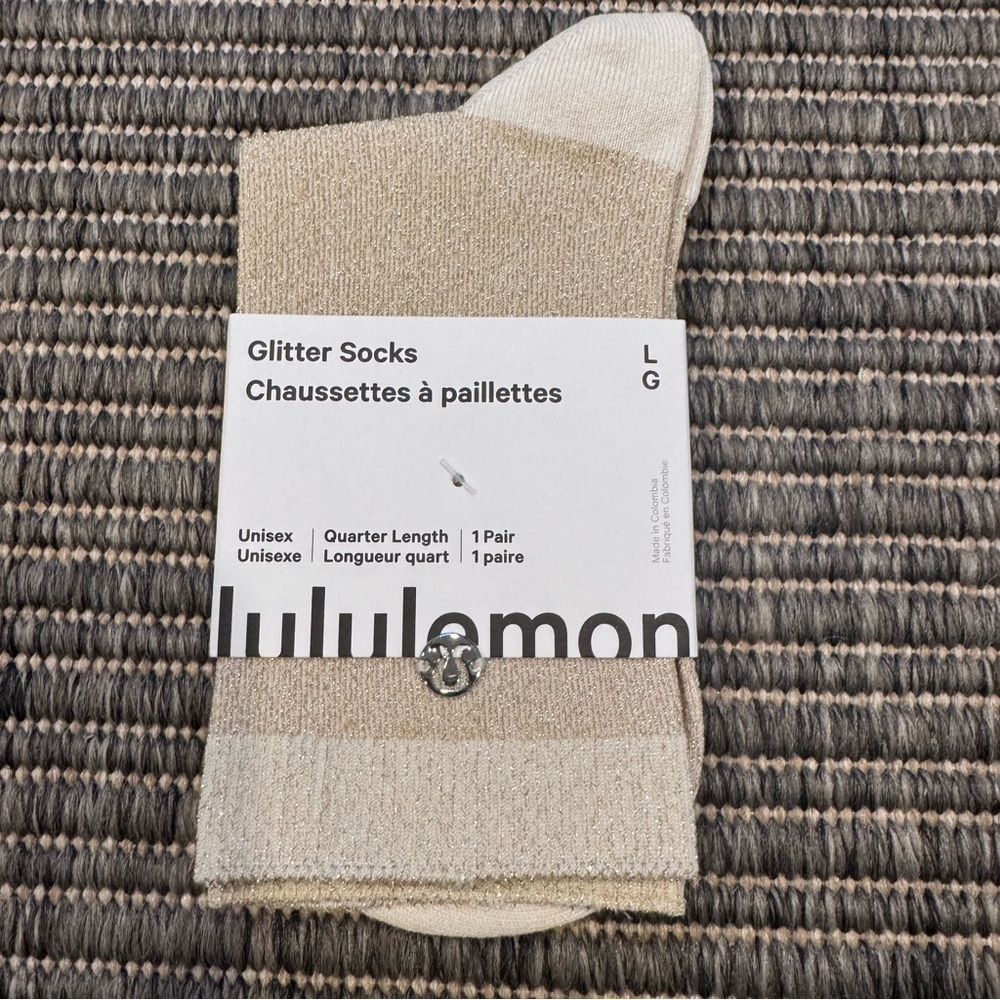 lululemon Glitter Socks Quarter Length